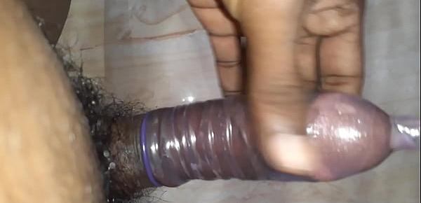  Sexy penis masturbating till cum in condom desi goan Indian male solo short